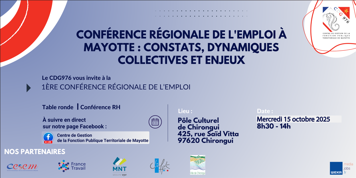 1ère conférence Régionale de l’Emploi à Mayotte